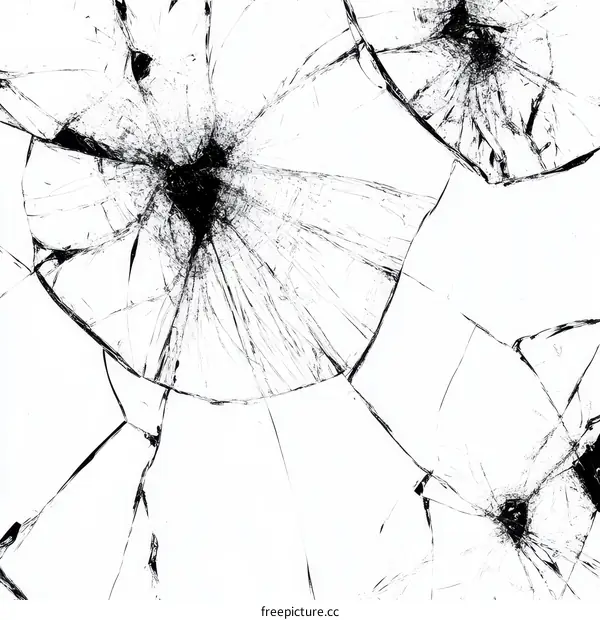 Shattered Glass Texture Background Image