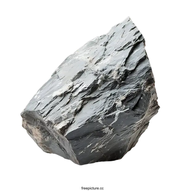 [Transparent Background PNG]Rough Grey Stone Isolated on transparent background