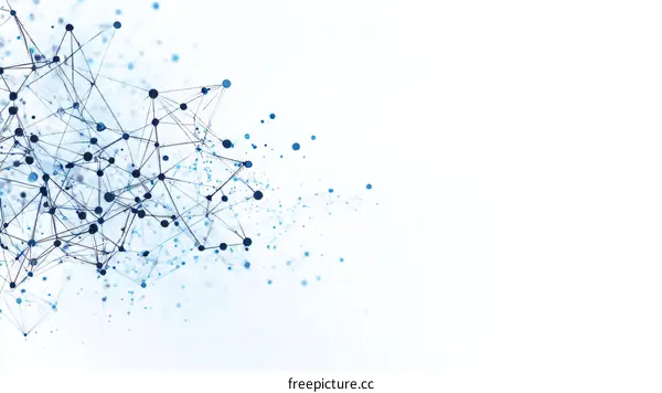 Abstract Network Connections Digital Design