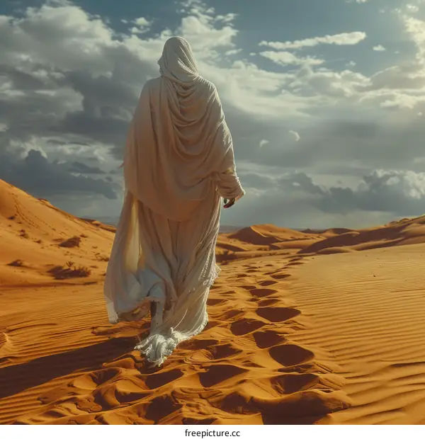 Solitude in the Desert: A Journey Through Sand and Sky