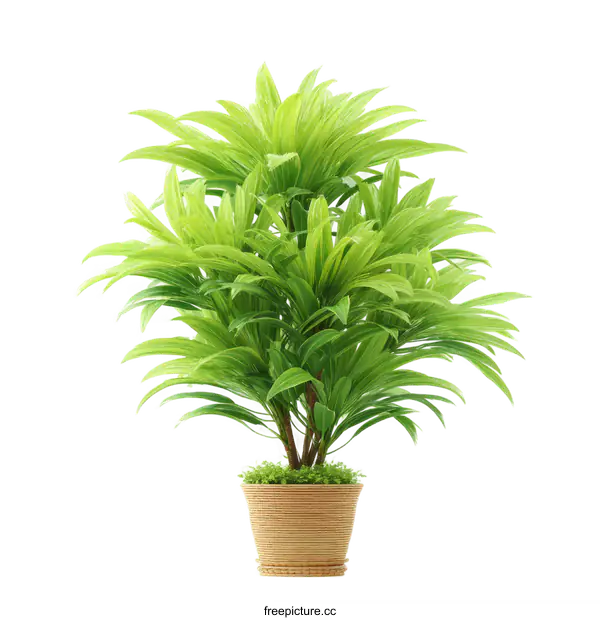 [Transparent Background PNG]Potted Plant with Lush Green Foliage