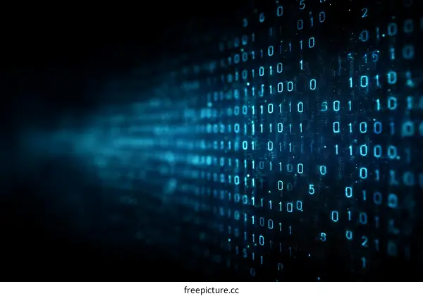 Abstract Binary Code Background