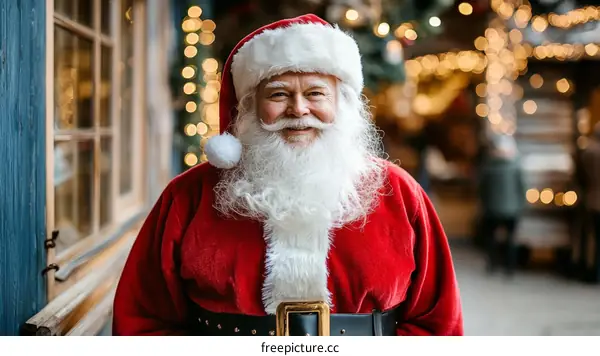 Santa Claus Festive Holiday Season Portrait