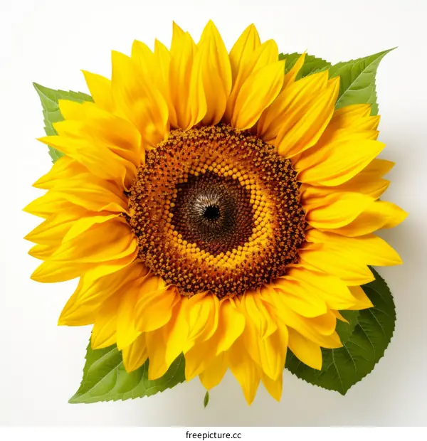 Sunflower in Full Bloom, Vibrant and Cheerful