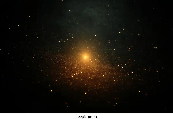 Abstract Gold Glitter Space Background Design