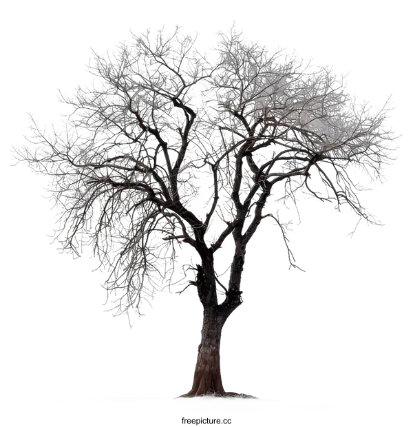 [Transparent Background PNG]Bare Tree Isolated On White Background