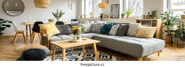 Modern Cozy Living Room Interior Design