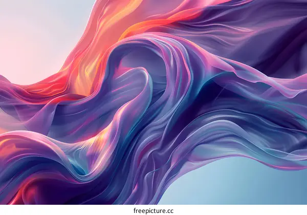 Wavy colorful abstract background