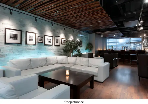 Modern Lounge Area with Pictures