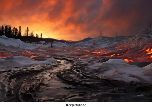 The mesmerizing amalgamation of fire and ice