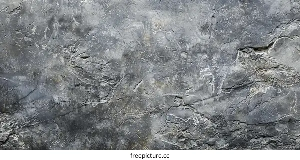 Grey Weathered Cracked Stone Texture