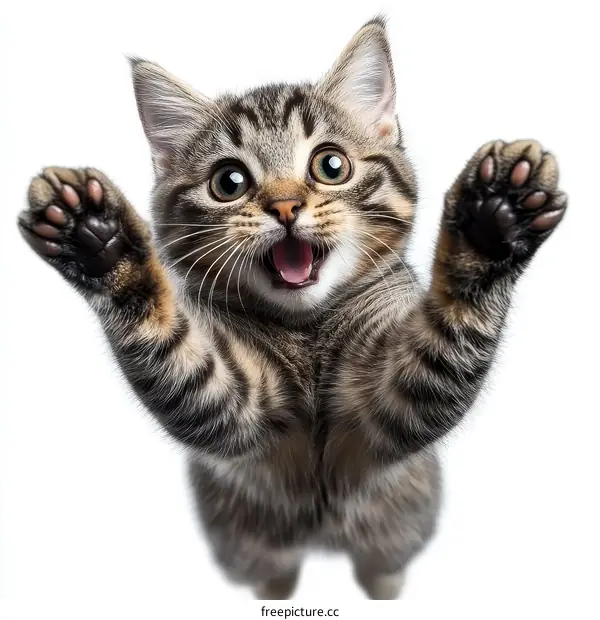 Cute Kitten Reaching Out