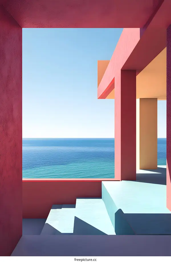 Minimalist Architecture Design With Ocean View