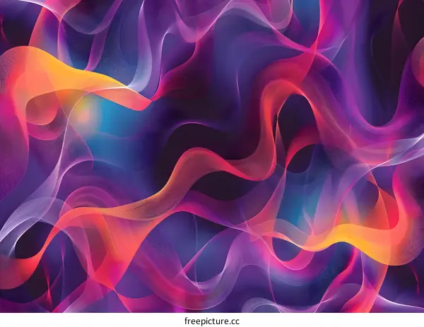 Abstract Colorful Wave Background