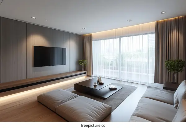 Modern Minimalist Living Room Interior Design