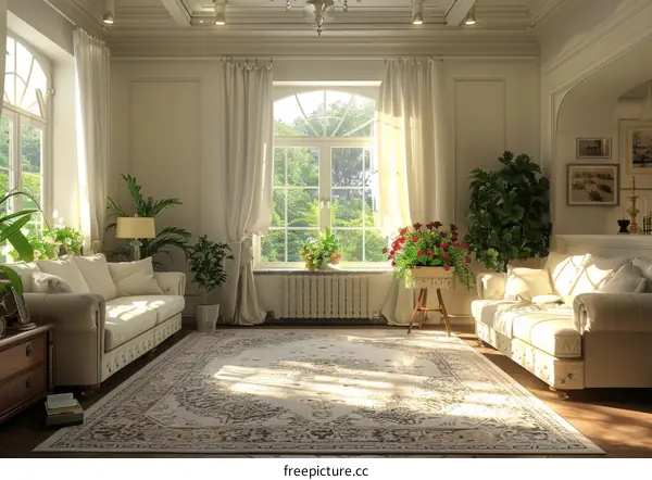 Modern Living Room with Natural Light