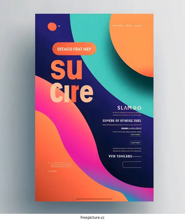 Abstract Colorful Poster Design