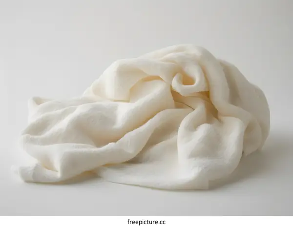 A soft and fluffy white cloth