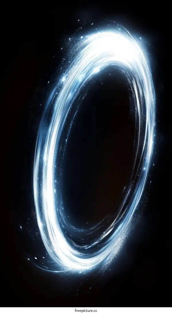 Abstract Light Trail Circle Background Design