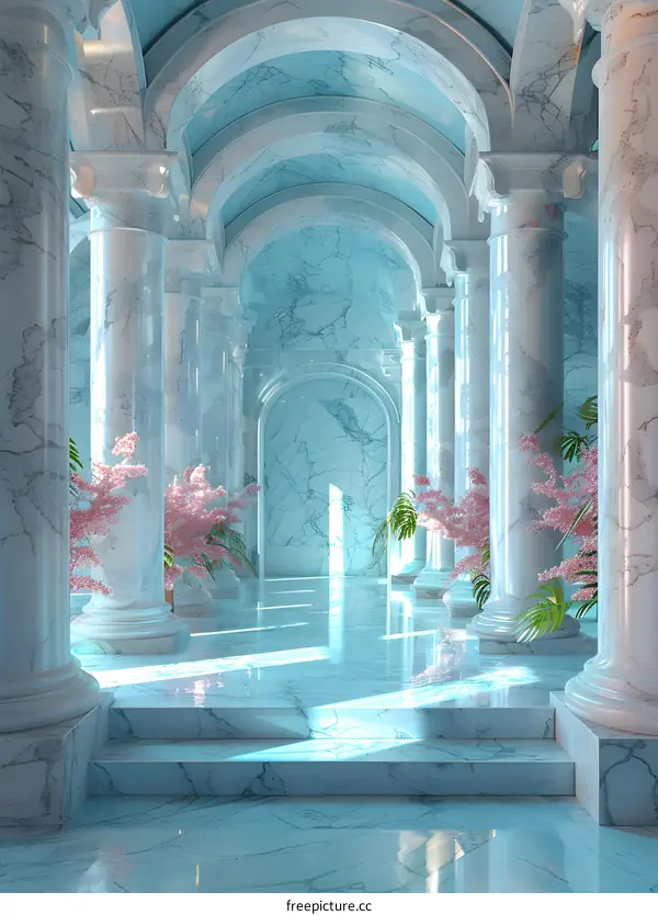 Pink and Blue Marble Palace