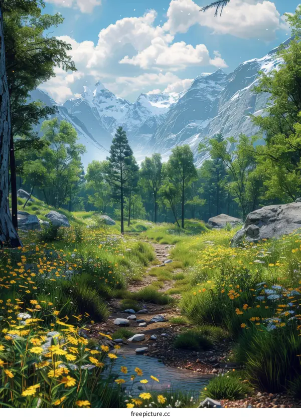 Spring's Symphony in the Heart of Swiss Alps