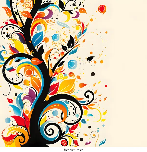 Colorful Floral Illustration