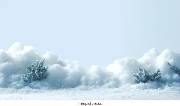 Winter Wonderland Snowdrift Landscape