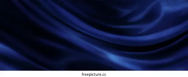 Deep Blue Silk Fabric Texture