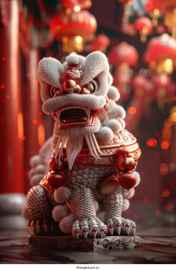 Chinese lion dance