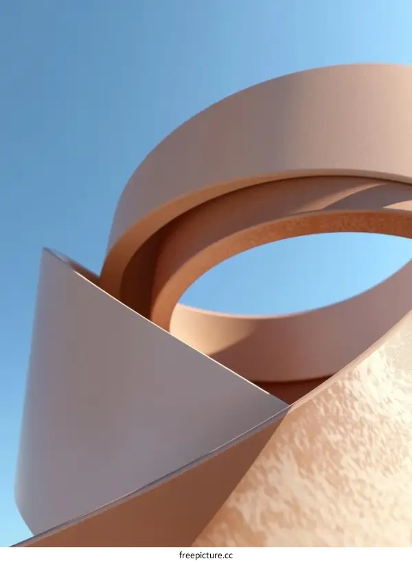 Abstract Geometric Shapes in Pastel Colors