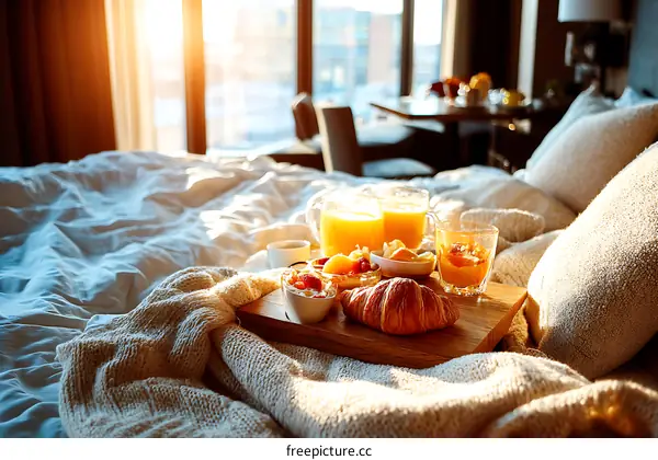 Luxurious In-Room Breakfast Experience