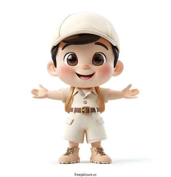 cute cartoon boy character