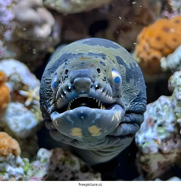 Close-up of a moray eel