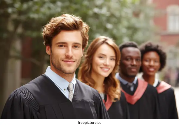 Graduation Ceremony Proud Graduates