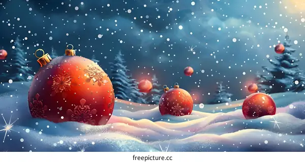 Christmas Snow Scene
