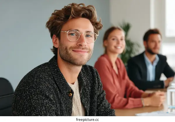 Business Meeting Colleagues Smiling