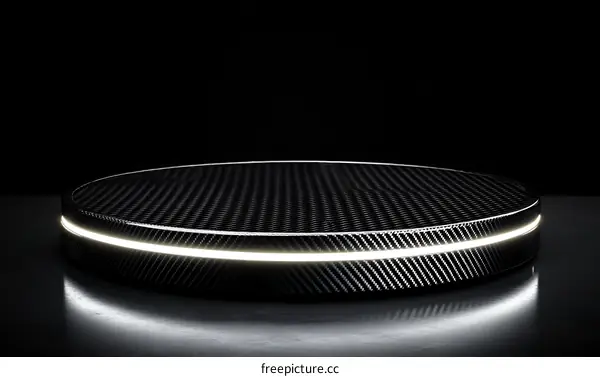 Modern Minimalist Carbon Fiber Product Display