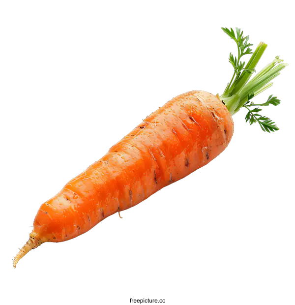[Transparent Background PNG]A single carrot on a white background
