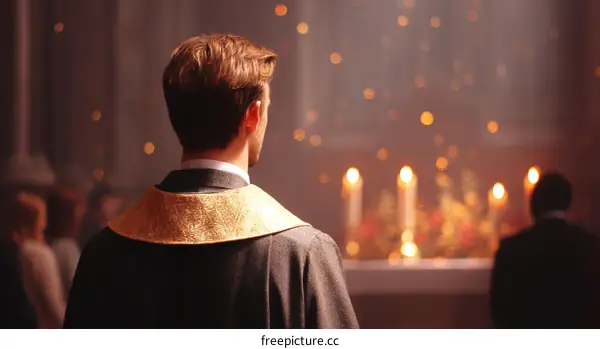 Religious Ceremony in a Church