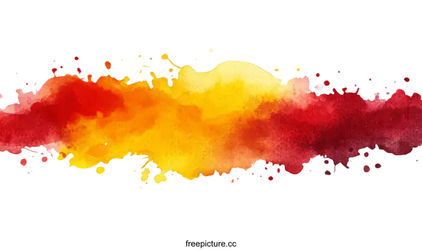[Transparent Background PNG]Abstract Watercolor Paint Splatter Background