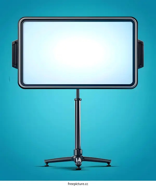Blank Light Panel on Stand Mockup