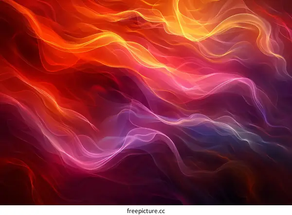 Abstract Colorful Flowing Lines Background Design