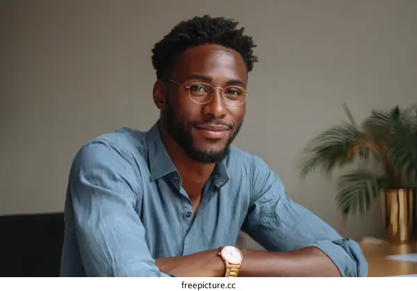 Portrait of a Confident Black Man