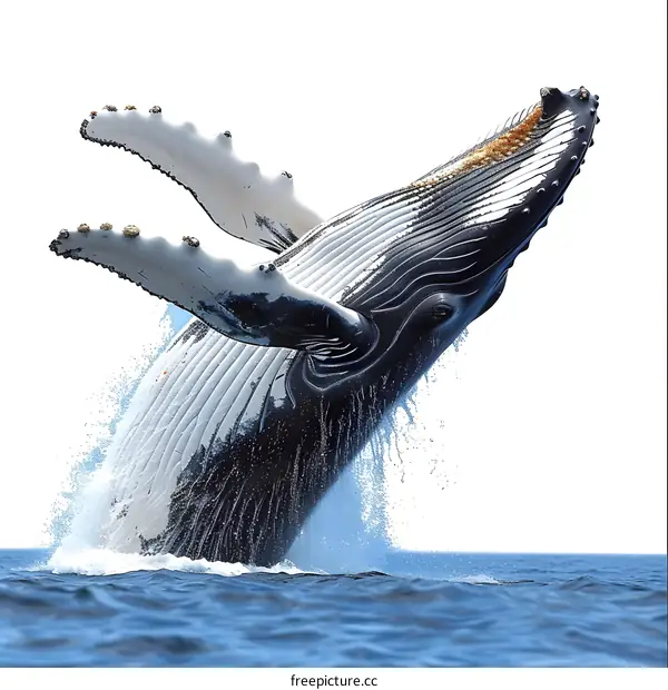 Breaching Humpback Whale