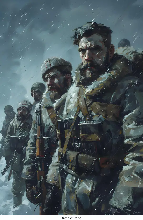 Soviet Red Army soldiers in World War II