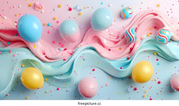 Abstract Pink And Blue Candy Background