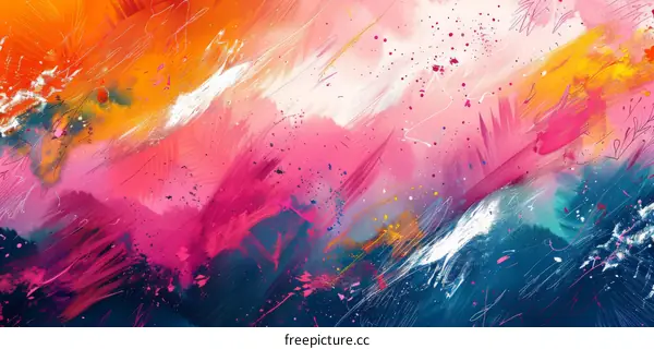 Colorful abstract painting