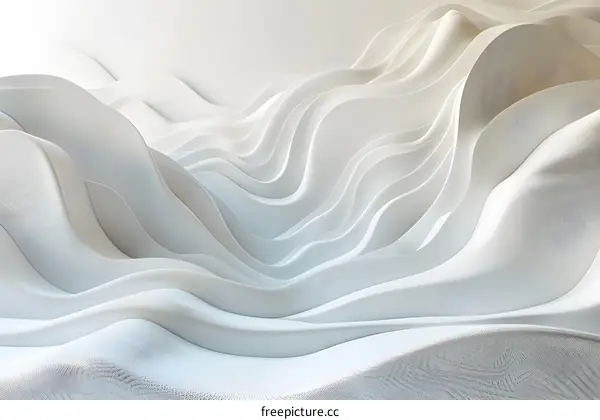 Soft White Waves