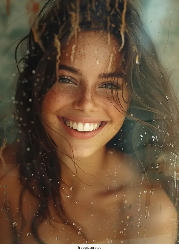 Natural Beauty - Freckled Woman Smiling