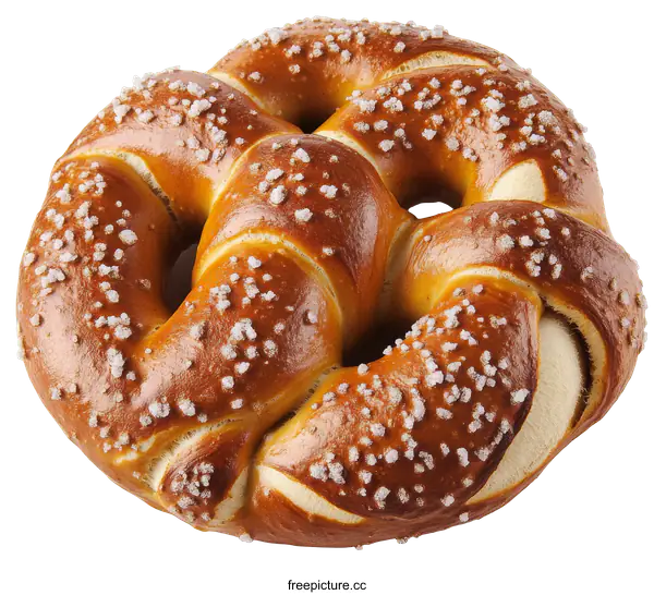 [Transparent Background PNG]Close-up of a Traditional Pretzel